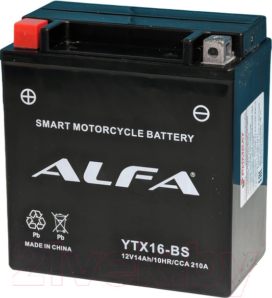 Изображение товара Мотоаккумулятор ALFA battery YTX16-BS / EB16-4