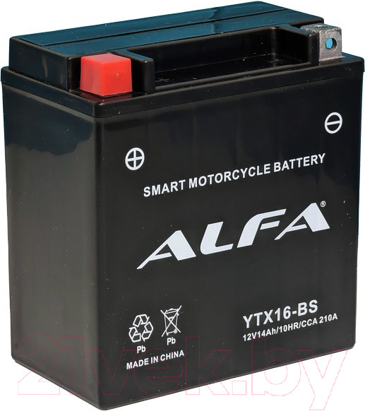 Изображение товара Мотоаккумулятор ALFA battery YTX16-BS / EB16-4