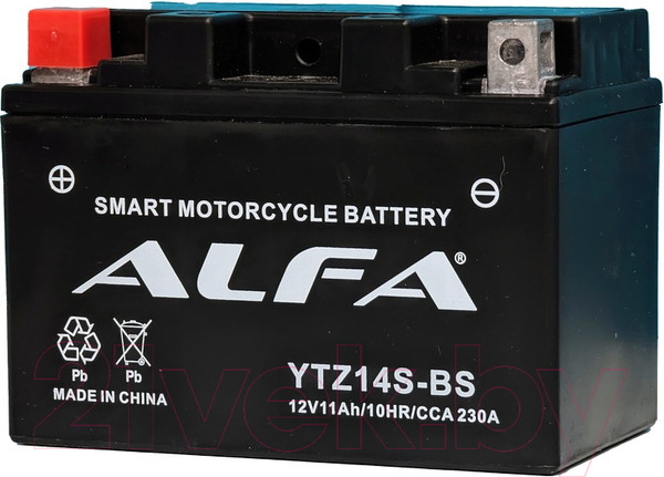 Изображение товара Мотоаккумулятор ALFA battery YTZ14S-BS / EBZ14-4-2