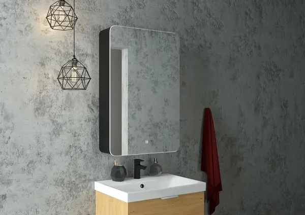 Изображение товара Шкаф с зеркалом для ванной Континент Eltoro Led 56x85