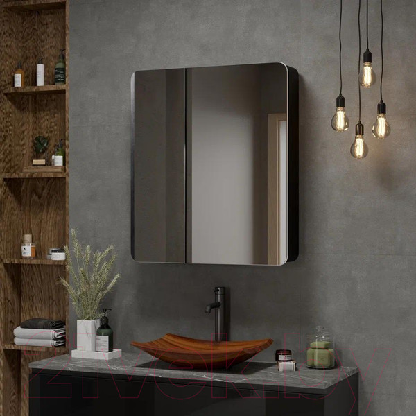 Изображение товара Шкаф с зеркалом для ванной Континент Eltoro Led 76x85