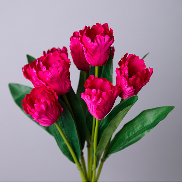 Изображение товара Искусственный букет Lefard Тюльпаны / 535-337 (малиновый)