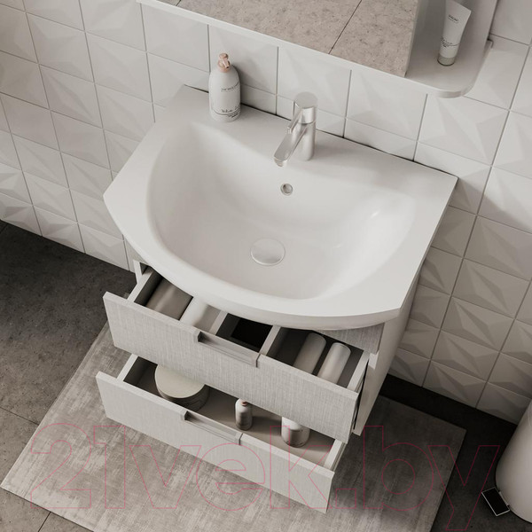 Изображение товара Тумба под умывальник Volna Vario Sf 60.2Y Балтика (лен, подвесная)