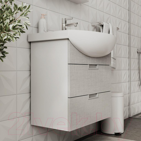 Изображение товара Тумба под умывальник Volna Vario Sf 70.2Y Балтика (лен, подвесная)