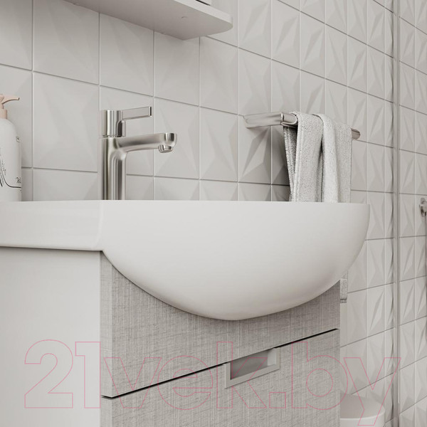 Изображение товара Тумба под умывальник Volna Vario Sf 70.2Y Балтика (лен, подвесная)