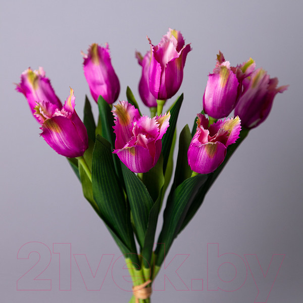 Изображение товара Искусственный букет Lefard Тюльпаны / 535-345 (кармин)