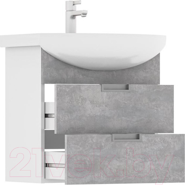 Изображение товара Тумба под умывальник Volna Vario Z 70.2Y Балтика (бетон, подвесная)