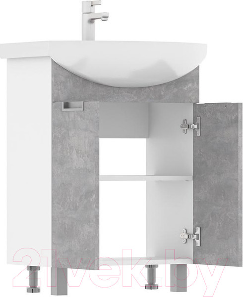 Изображение товара Тумба под умывальник Volna Vario Z 50.2D Рива (бетон, напольная)