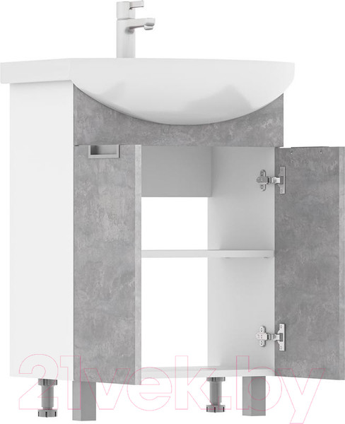 Изображение товара Тумба под умывальник Volna Vario Z 60.2D Балтика (бетон, напольная)