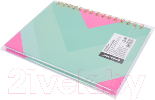 Изображение товара Блокнот Darvish В клетку на спирали / DV-14837