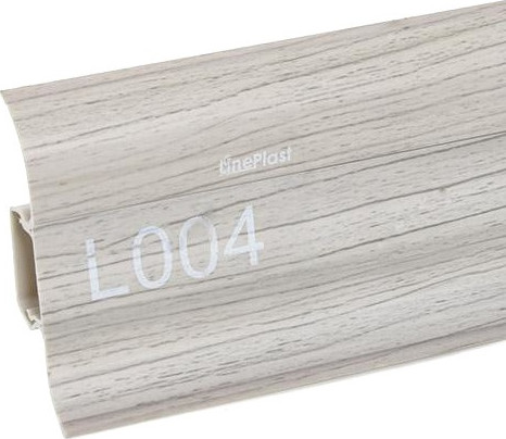 Изображение товара Плинтус LinePlast ПВХ 58мм L004 (2.2м, ясень)