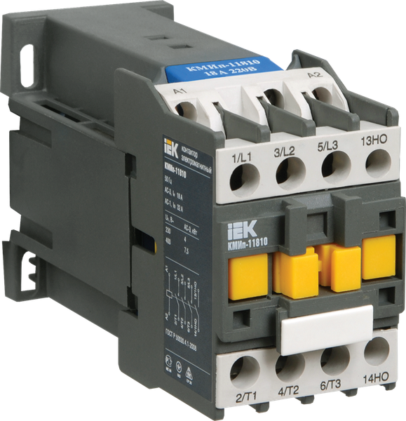 Изображение товара Контактор IEK 12А 24В/АС3 1НО КМИп-11210 / KMD11-012-024-10