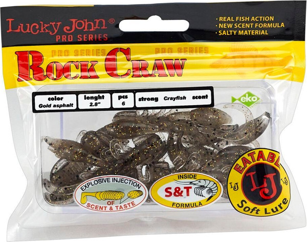 Изображение товара Мягкая приманка Lucky John Pro Series Rock Craw / 140117-S02 (6шт)
