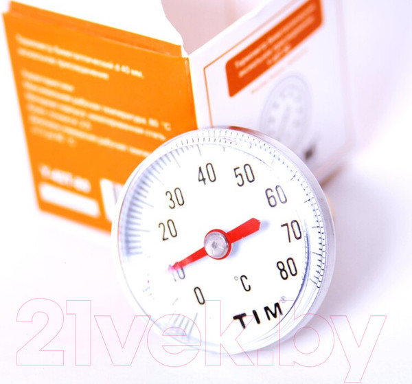 Изображение товара Термометр для коллектора Tim Y-40T-80 1/4 0С-80С