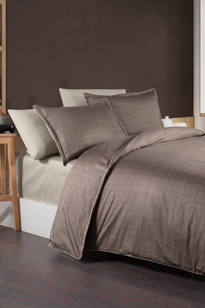 Изображение товара Комплект постельного белья DO&CO Delux Premium Ruth / 12041 (коричневый)