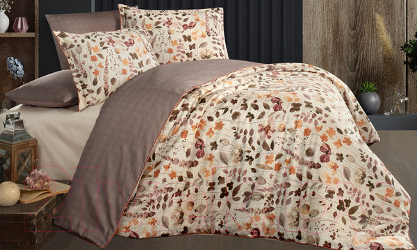 Изображение товара Комплект постельного белья DO&CO Delux Premium Ansell / 12042 (коричневый)