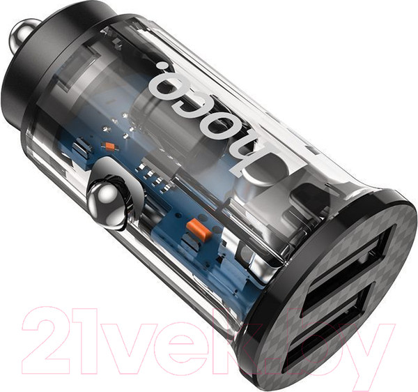 Изображение товара Адаптер питания автомобильный Hoco DZ3 (черный)