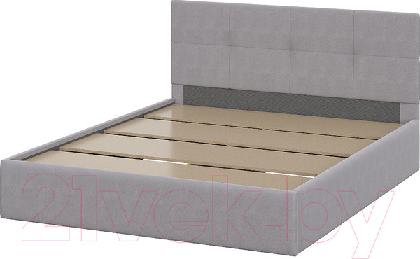 Изображение товара Двуспальная кровать Mio Tesoro Империал 160x200 (№4/велюр серый)