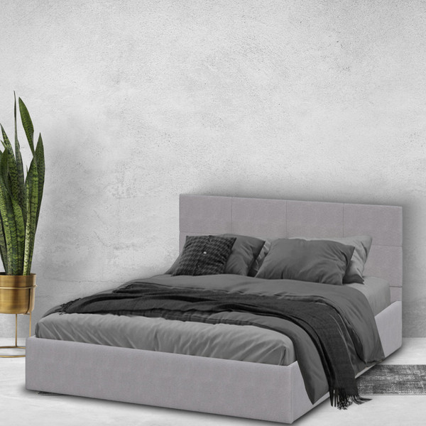 Изображение товара Двуспальная кровать Mio Tesoro Империал 160x200 (№4/велюр серый)