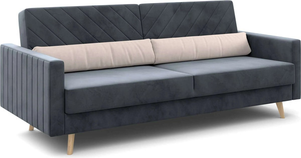 Изображение товара Диван Мебельград Норд Стандарт (альба темно-серый/альба бежевый)