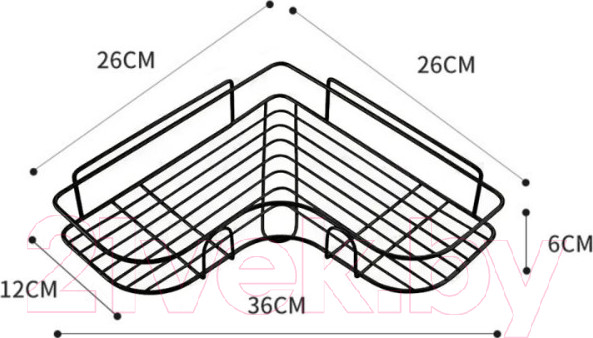 Изображение товара Полка для ванной Saniteco TBD0604245301A
