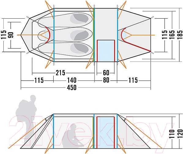 Изображение товара Палатка Tatonka Polar 3 / 2599.070 (зеленый)