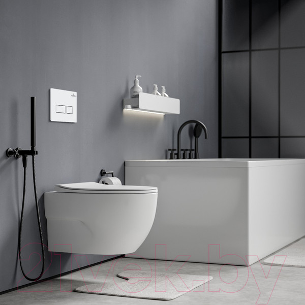 Изображение товара Унитаз подвесной с инсталляцией Roxen StounFix Slim 576390