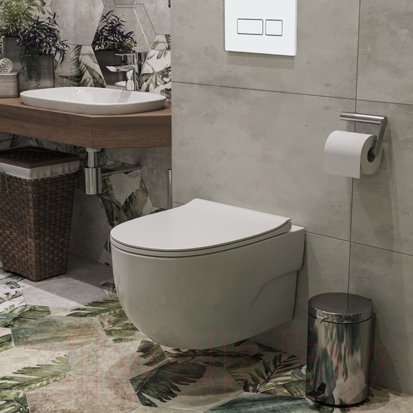 Изображение товара Унитаз подвесной с инсталляцией Roxen StounFix Slim 576390