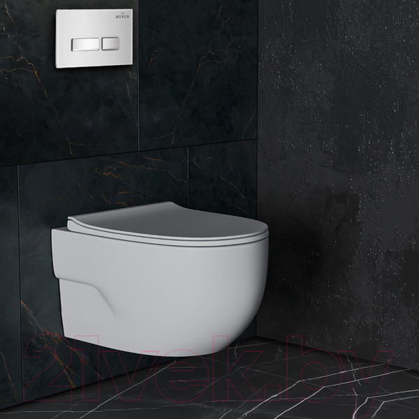 Изображение товара Унитаз подвесной с инсталляцией Roxen StounFix Slim 636623