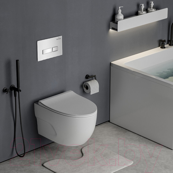 Изображение товара Унитаз подвесной с инсталляцией Roxen StounFix Slim 636623