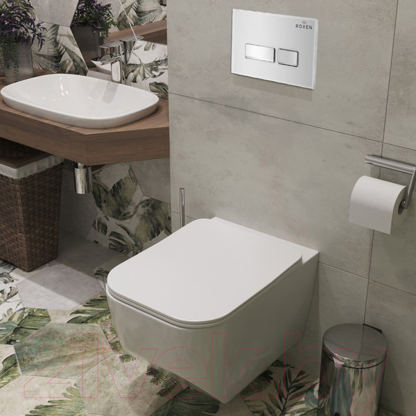 Изображение товара Унитаз подвесной с инсталляцией Roxen StounFix Dual Fresh 639404