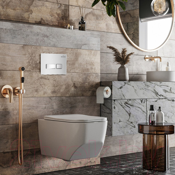 Изображение товара Унитаз подвесной с инсталляцией Roxen StounFix Dual Fresh 639404