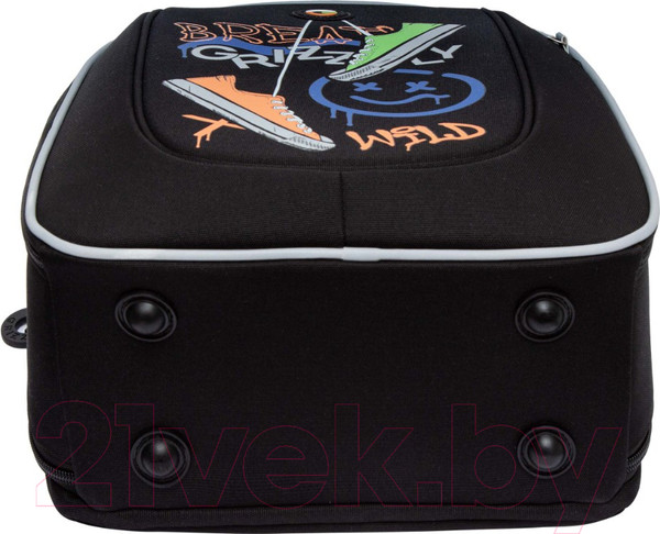 Изображение товара Школьный рюкзак Grizzly RAf-493-3 (черный)