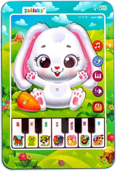 Изображение товара Развивающая игрушка Zabiaka Планшет. Зайчик 12027 / 7044540