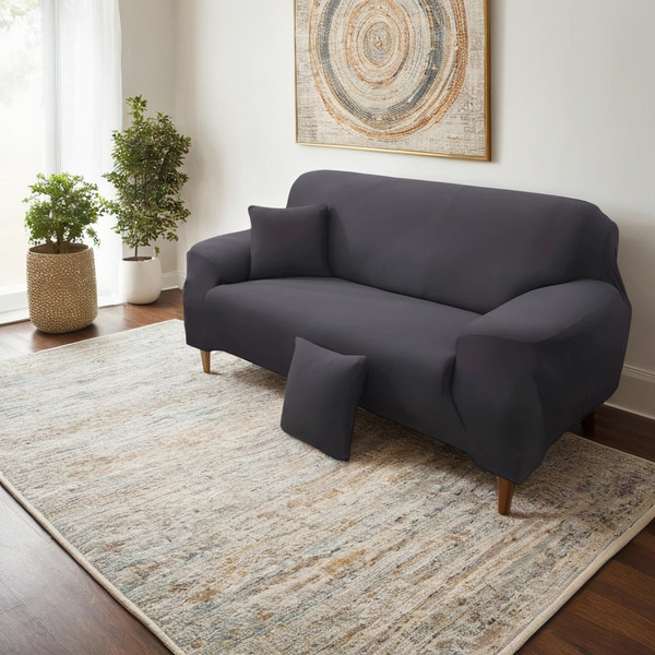 Изображение товара Чехол на 3-х местный диван Mio Tesoro С наволочкой 190-230см / TBD076162903P (серебристо-серый)