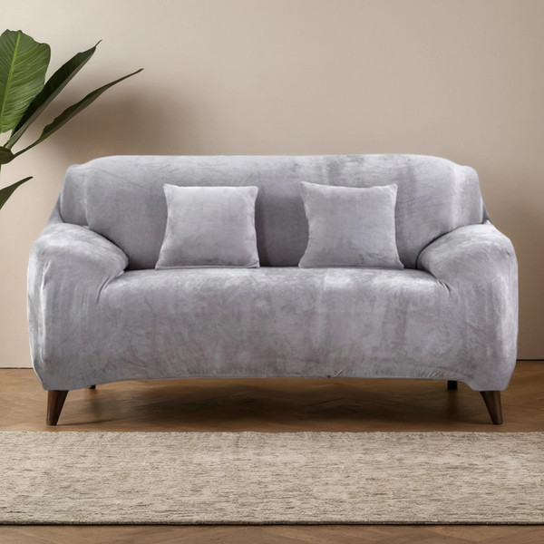 Изображение товара Чехол на 2-х местный диван Mio Tesoro Без наволочки 145-185см / TBD062048002C (серый)