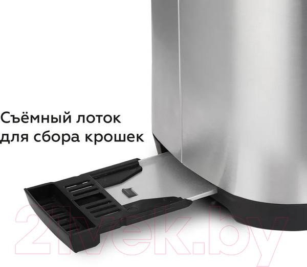 Изображение товара Тостер BQ T1010 (стальной/черный)