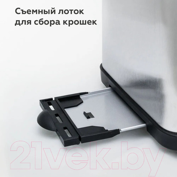 Изображение товара Тостер BQ T2003 (стальной/черный)