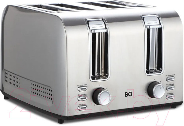 Изображение товара Тостер BQ T2001 (стальной/черный)