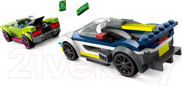 Изображение товара Конструктор Lego City Police Car and Muscle Car Chase 60415 