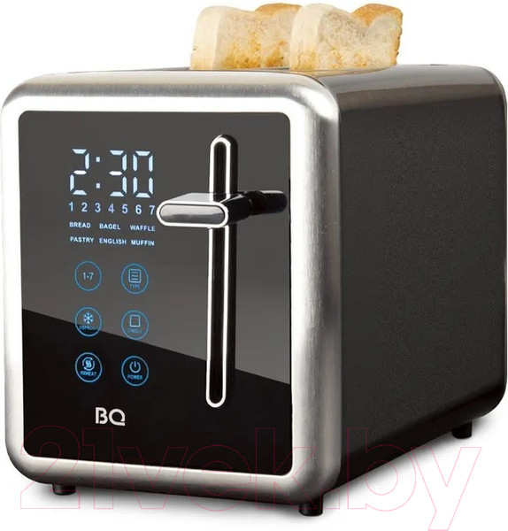 Изображение товара Тостер BQ T4002 (черный/стальной)