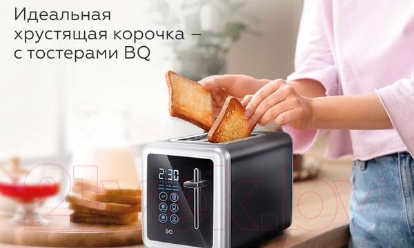 Изображение товара Тостер BQ T4002 (черный/стальной)