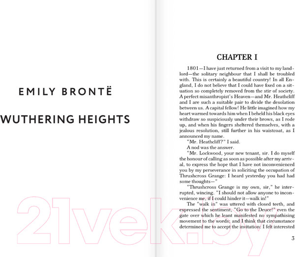 Изображение товара Книга АСТ Wuthering Heights / 9785171558772 (Bronte E.)
