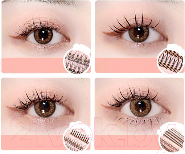 Изображение товара Накладные ресницы пучковые Glamify TBD0602690401