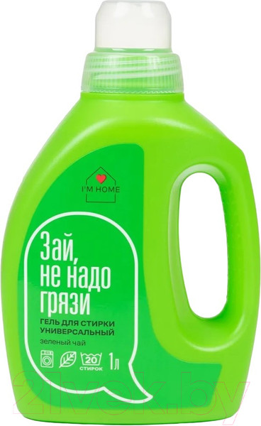 Изображение товара Гель для стирки I'm Home Зеленый чай Универсальный (1л)