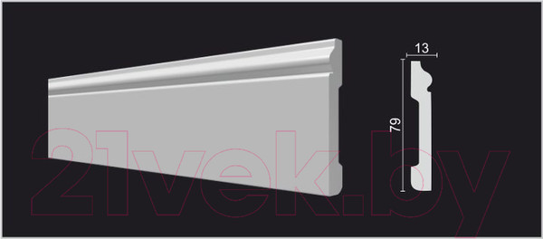 Изображение товара Плинтус Decor-Dizayn DD005 (79x13x2000)