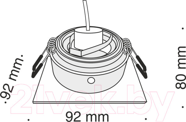Изображение товара Точечный светильник Maytoni Akron DL026-2-01W