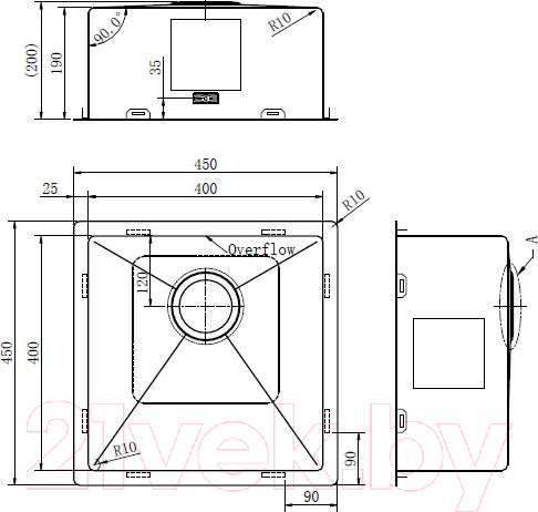 Изображение товара Мойка кухонная ZORG ZRN 4545 Premium