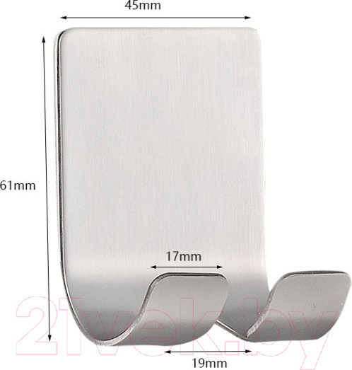 Изображение товара Крючок для ванной Saniteco HC3788