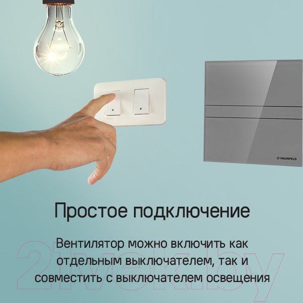 Изображение товара Вентилятор накладной Maunfeld MFE12GW